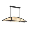 Savoy House - 1-6219-4-89 - Four Light Linear Chandelier - Legacy - Matte Black