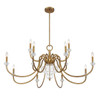 Savoy House - 1-5803-12-322 - 12 Light Chandelier - Bergdorf - Warm Brass
