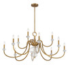 Savoy House - 1-5803-12-322 - 12 Light Chandelier - Bergdorf - Warm Brass