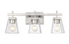 Z-Lite - 819-3V-BN - Three Light Vanity - Lauren - Brushed Nickel