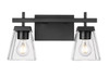 Z-Lite - 819-2V-MB - Two Light Vanity - Lauren - Matte Black