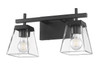 Z-Lite - 819-2V-MB - Two Light Vanity - Lauren - Matte Black