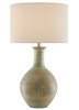 Currey and Company - 6000-0611 - One Light Table Lamp - Loro - Dark Moss Green/Gold
