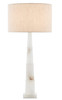 Currey and Company - 6000-0595 - One Light Table Lamp - Alabastro - Alabaster/Polished Nickel