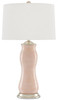 Currey and Company - 6000-0236 - One Light Table Lamp - Ondine - Blush/Silver Leaf