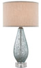 Currey and Company - 6000-0181 - One Light Table Lamp - Optimist - Pale Blue Speckle/Clear