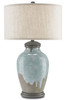 Currey and Company - 6000-0057 - One Light Table Lamp - Chatswood - Blue-Green/Gray/Hiroshi Gray