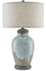 Currey and Company - 6000-0057 - One Light Table Lamp - Chatswood - Blue-Green/Gray/Hiroshi Gray