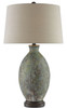 Currey and Company - 6000-0050 - One Light Table Lamp - Remi - Green/Dark Red/Bronze Gold