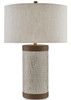 Currey and Company - 6000-0038 - One Light Table Lamp - Baptiste - Ivory/Brown/Brushed Brass