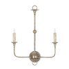 Currey and Company - 5000-0216 - Two Light Wall Sconce - Nottaway - Pyrite Bronze