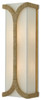 Currey and Company - 5000-0109 - Two Light Wall Sconce - Carthay - Natural/Dark Contemporary Gold Leaf