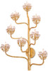 Currey and Company - 5000-0058 - Eight Light Wall Sconce - Marjorie Skouras - Dark Contemporary Gold Leaf