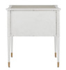 Currey and Company - 3000-0191 - Nightstand - Winterthur - Off White/Fog/Brass