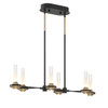 Eurofase - 45713-019 - LED Chandelier - Torcia - Black and Brass