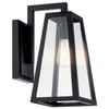 Kichler - 49331BK - One Light Outdoor Wall Mount - Delison - Black