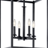 Kichler - 43998BK - Four Light Foyer Pendant - Crosby - Black