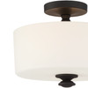 Crystorama - TRA-A3302-BF - Two Light Semi Flush Mount - Travis - Black Forged