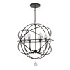 Crystorama - SOL-9328-EB - Six Light Outdoor Chandelier - Solaris - English Bronze