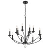 Crystorama - MIL-8012-BK - 12 Light Chandelier - Mila - Black