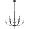 Crystorama - MIL-8009-BK - Nine Light Chandelier - Mila - Black
