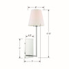 Crystorama - LEN-250-OP-CH - One Light Wall Sconce - Lena - Polished Chrome