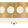 Crystorama - KIR-B8100-VG - Two Light Flush Mount - Kirby - Vibrant Gold