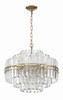 Crystorama - HAY-1405-AG - 12 Light Chandelier - Hayes - Aged Brass