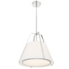 Crystorama - FUL-904-PN - Three Light Pendant - Fulton - Polished Nickel