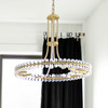 Crystorama - CLO-8898-AG - Eight Light Chandelier - Clover - Aged Brass