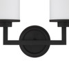 Crystorama - BRY-8002-BF - Two Light Wall Sconce - Bryant - Black Forged