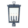 Crystorama - BEL-A8069-GE - Three Light Outdoor Post Mount - Belmont - Graphite