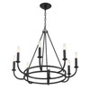 Crystorama - BAI-A2108-MK - Eight Light Chandelier - Bailey - Matte Black