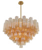 Crystorama - ADD-316-AG-AM - 16 Light Chandelier - Addis - Aged Brass