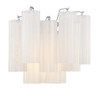 Crystorama - ADD-302-CH-WH - Two Light Wall Sconce - Addis - Polished Chrome