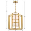 Crystorama - 9597-LG - Six Light Chandelier - Hulton - Luxe Gold