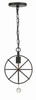 Crystorama - 9220-BK - One Light Pendant - Solaris - Black