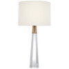 Visual Comfort Signature - ARN 3026CG/HAB-L - Two Light Table Lamp - Olsen - Crystal with Brass