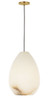 Visual Comfort Modern - SLPD545ALBHAB-L - LED Pendant - Alina - Hand Rubbed Antique Brass