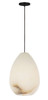 Visual Comfort Modern - SLPD545ALBB - One Light Pendant - Alina - Nightshade Black