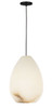 Visual Comfort Modern - SLPD545ALBB - One Light Pendant - Alina - Nightshade Black