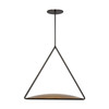 Visual Comfort Modern - PBPD35027BZ/NB - LED Pendant - Cymbal - Dark Bronze/Natural Brass