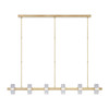 Visual Comfort Modern - KWLS30327CNB - LED Linear Chandelier - Laurel - Natural Brass