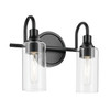 Kichler - 55210BK - Two Light Bath - Kavi - Black
