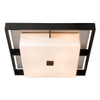 Hubbardton Forge - 363102-SKT-80-77-GG0785 - Four Light Outdoor Flush Mount - Shadow Box - Coastal Black