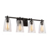 Visual Comfort Studio - VS24304MBK - Four Light Vanity - Mercer - Midnight Black