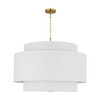 Visual Comfort Studio - KSP1184BBS - Four Light Pendant - Sawyer - Burnished Brass