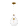 Visual Comfort Studio - EP1451BBS - One Light Pendant - Magnus - Burnished Brass