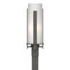 Hubbardton Forge - 347288-SKT-20-GG0040 - One Light Outdoor Post Mount - Vertical Bar - Coastal Natural Iron