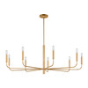Visual Comfort Studio - EC1319BBS - Nine Light Chandelier - Brianna - Burnished Brass